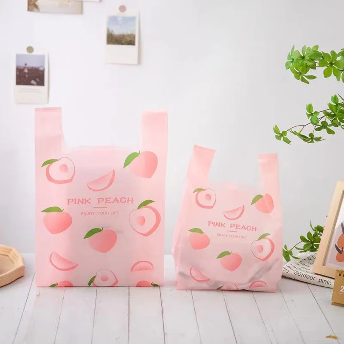 Event Party Shop - 50 sacs en plastique réutilisables à