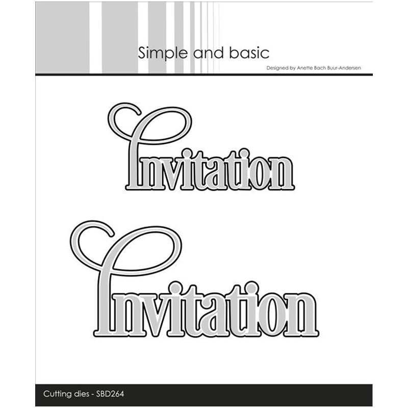 Papercraft Supply Invitation - GROMetal-Matrices de découpe pour Scrapbooking, papier,
