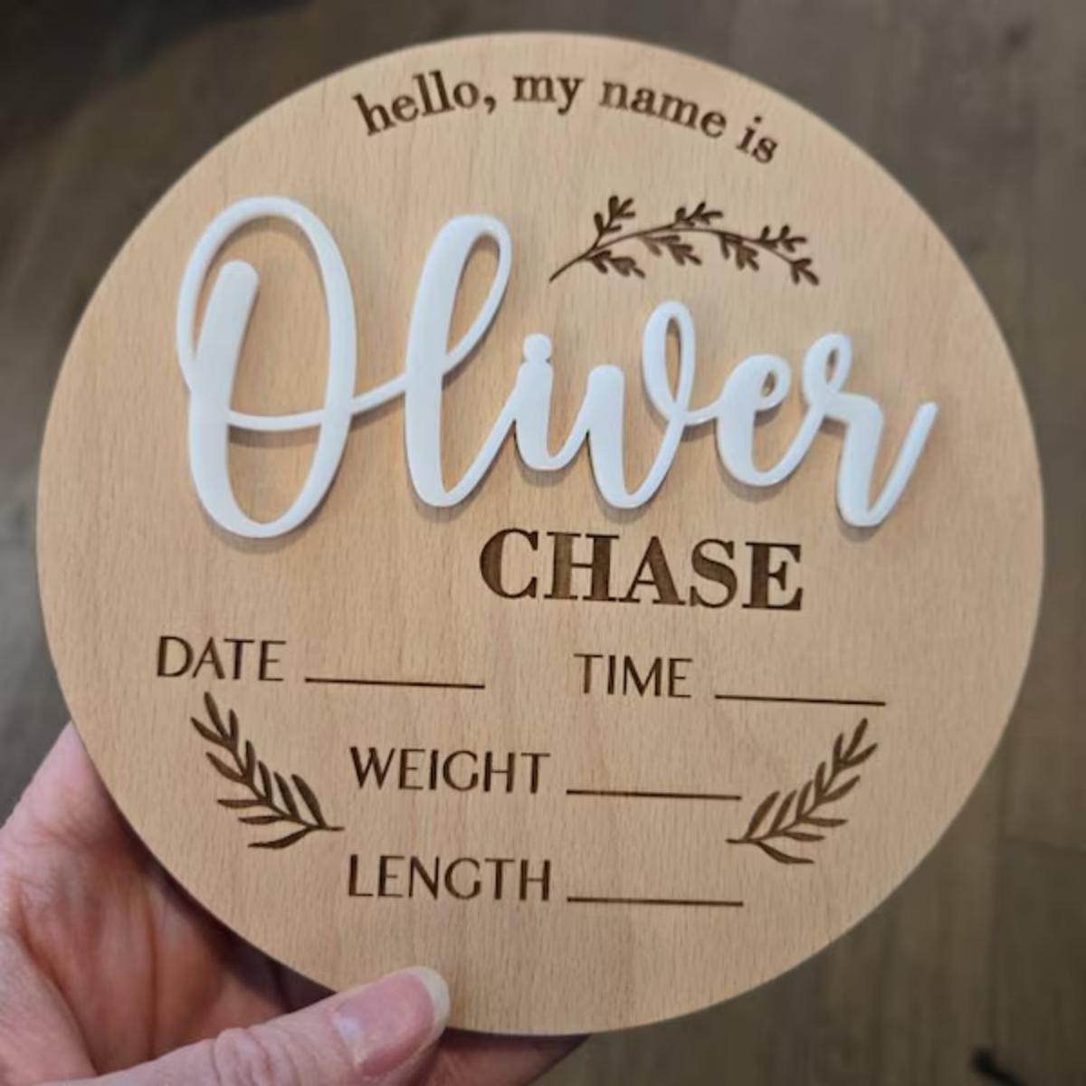 Eve Party - 1 plaque personnalisée en bois pour
