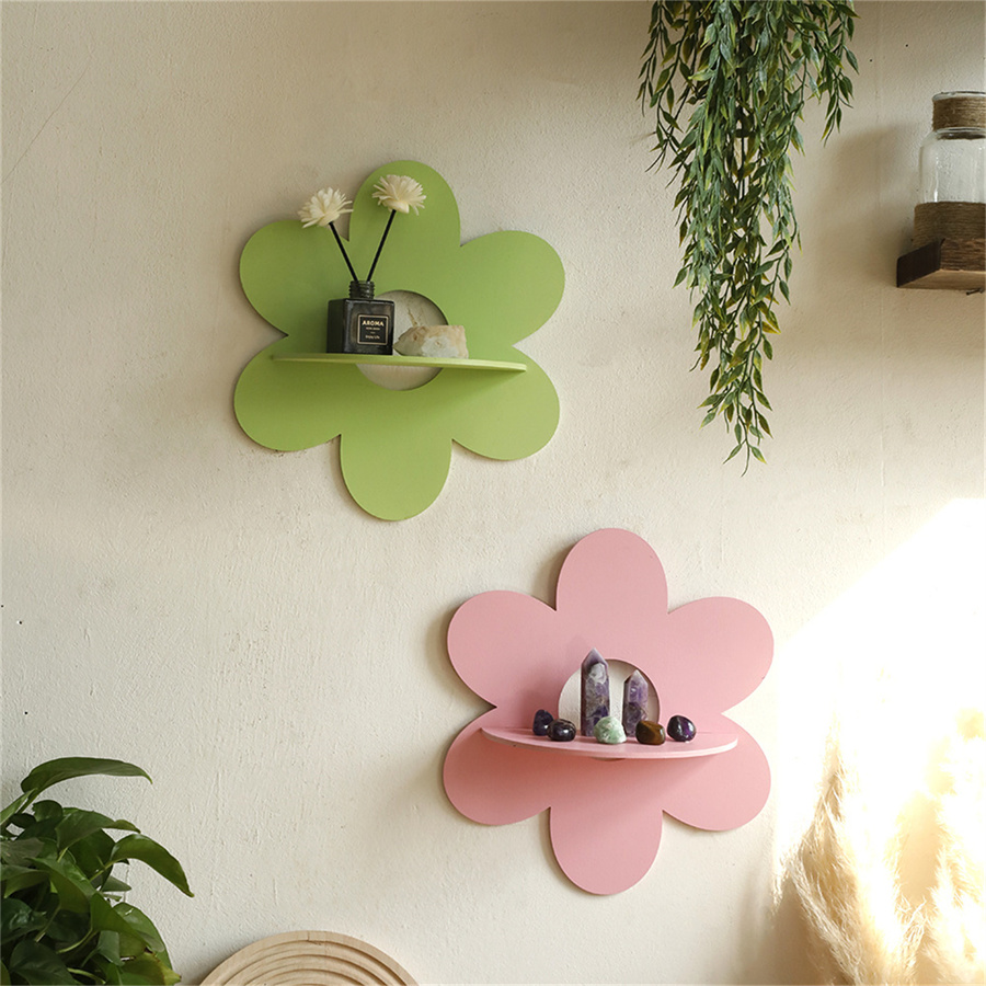 Flower Wall Panel - Présentoir mural flottant en cristal à