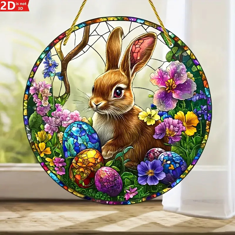 Flower Wall Panel - Attrape-soleil en acrylique teinté lapin de