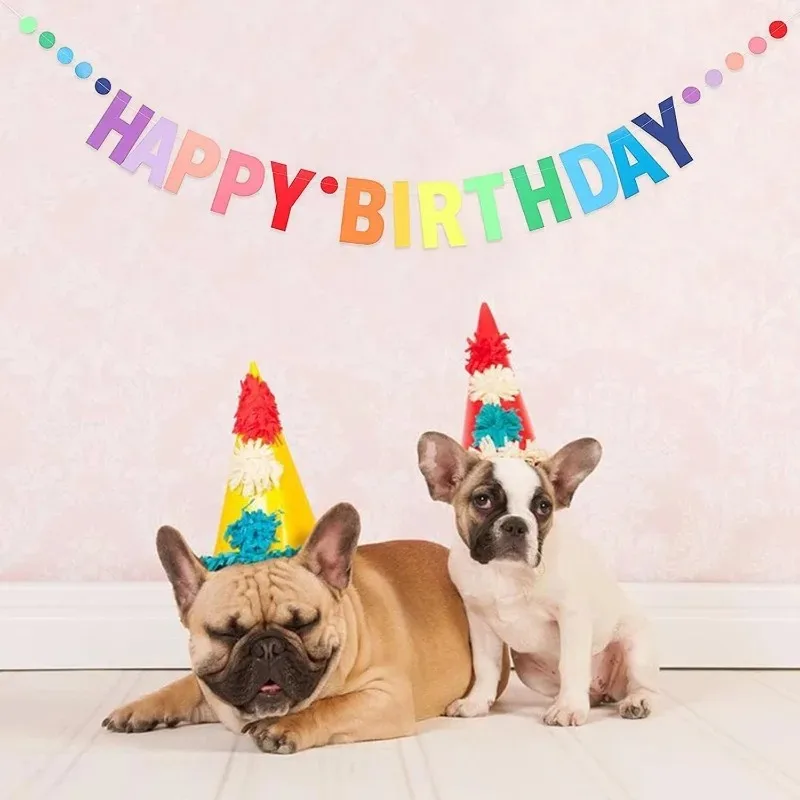 Party Banner Gold - Bannière Joyeux Anniversaire pour Adultes, Enfants,