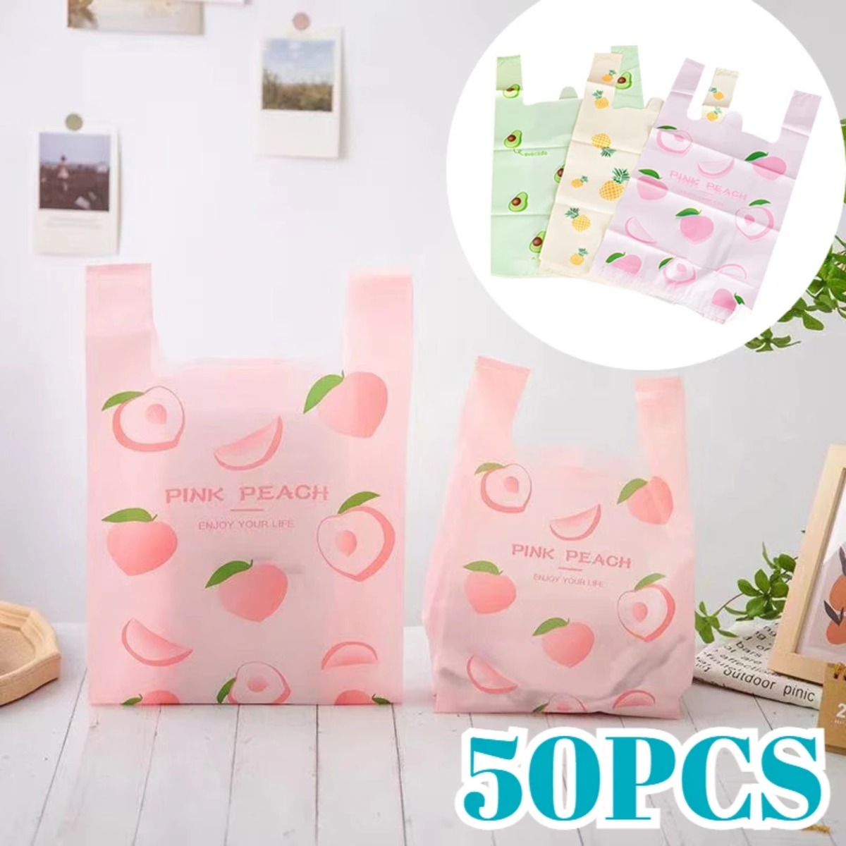 50 sacs en plastique réutilisa - Event Party Shop avis et prix