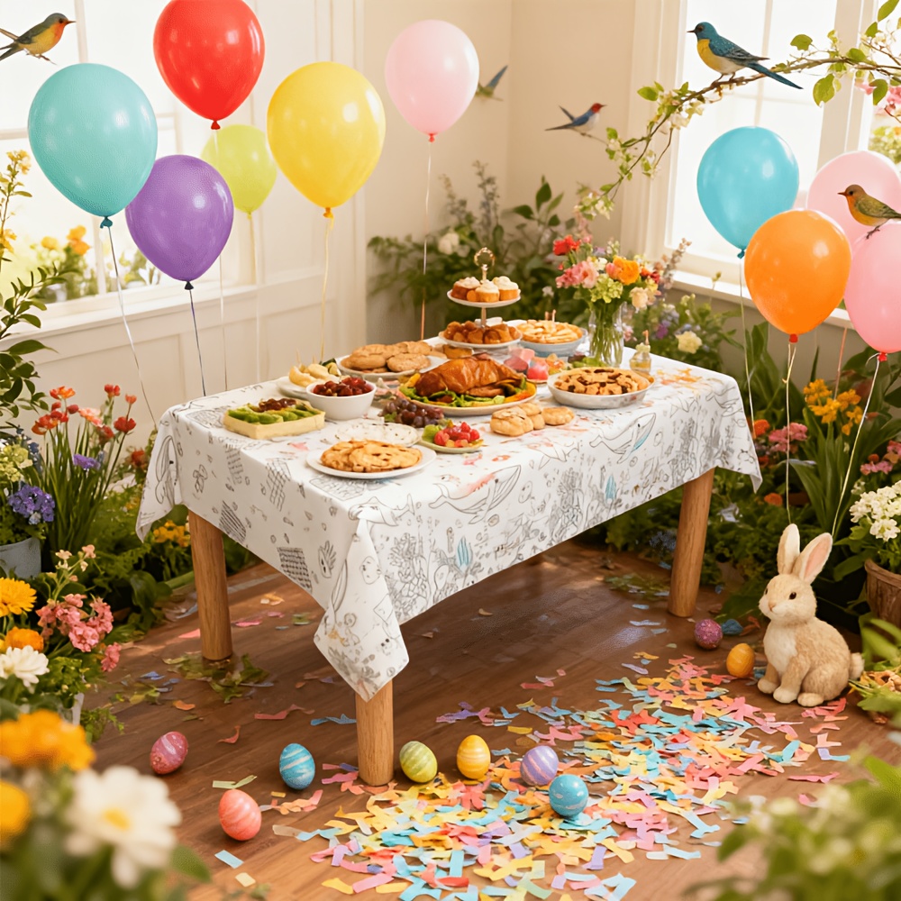 Nappe de coloriage jetable pou - Table Cloth Disposable avis et prix
