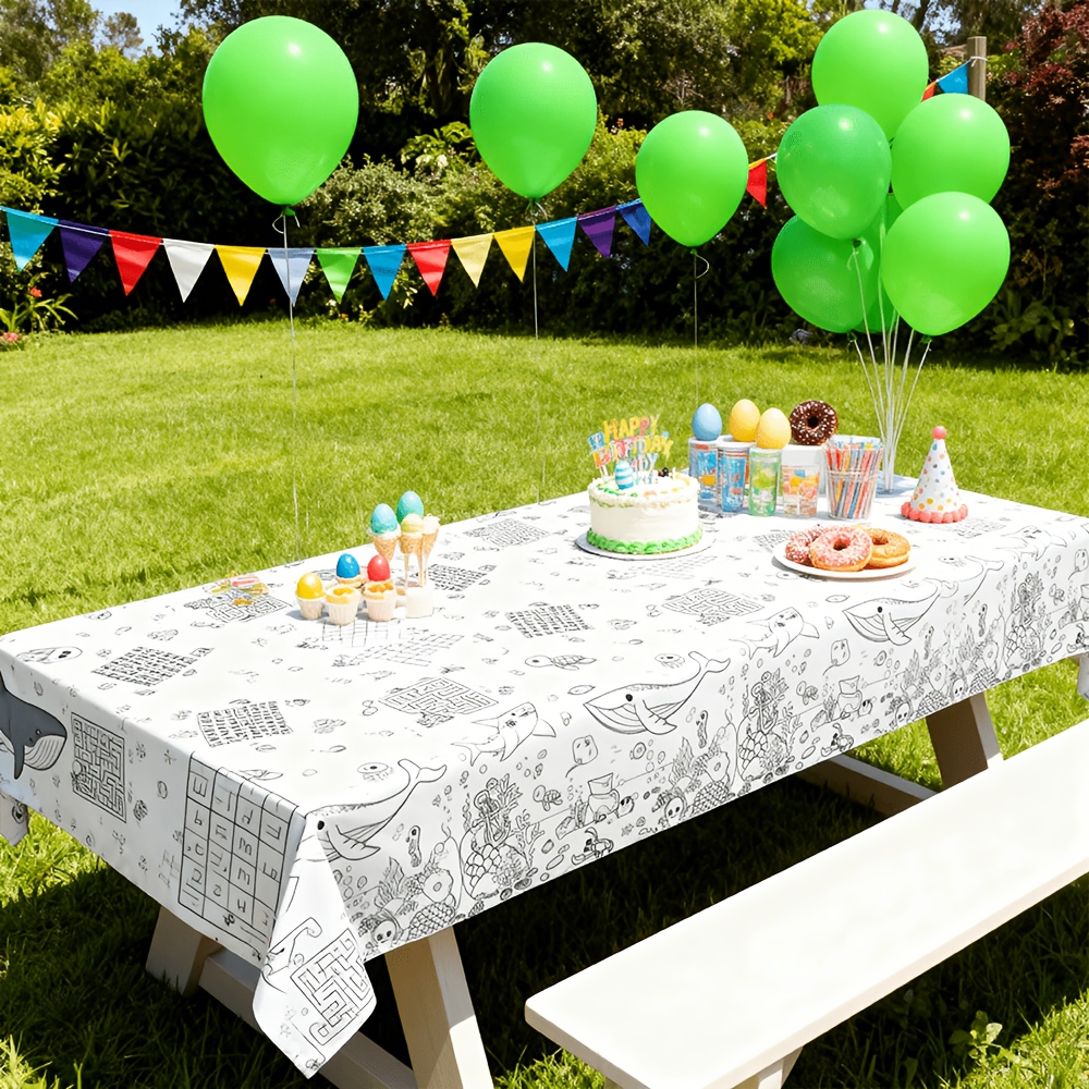 Nappe de coloriage jetable pou - Table Cloth Disposable avis et prix