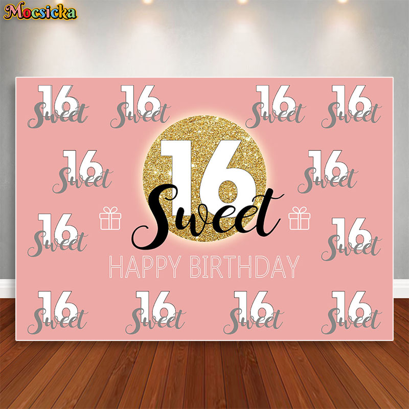 Mocsicka doux 16 anniversaire  - Dessert Table Backdrop avis et prix