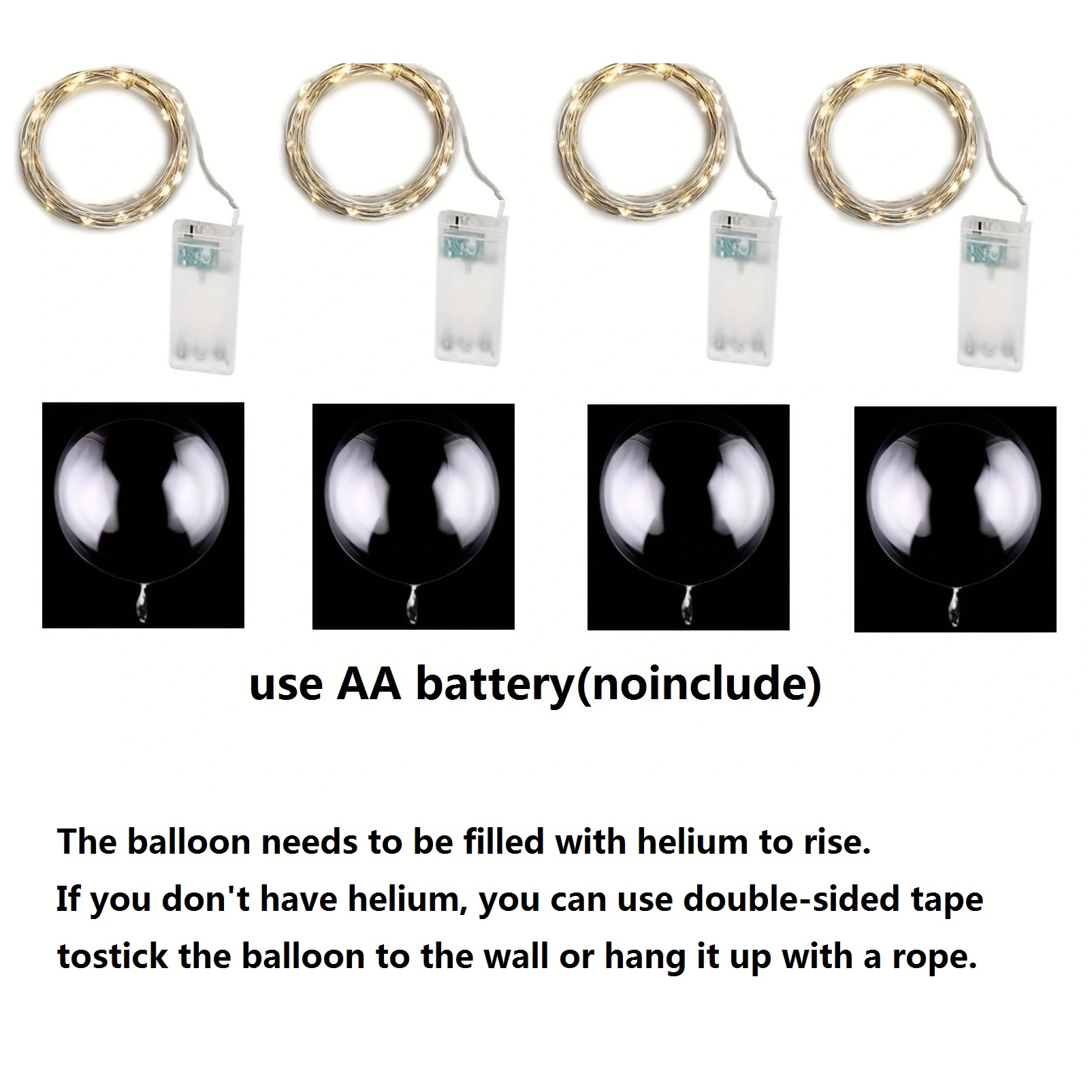 4 pièces ballon Led avec lumiè - Led Balloon Light avis et prix