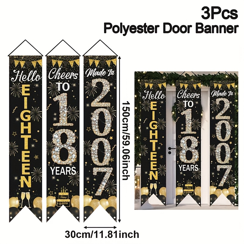 Ensemble de 3 bannières de por - Party Banner Gold avis et prix