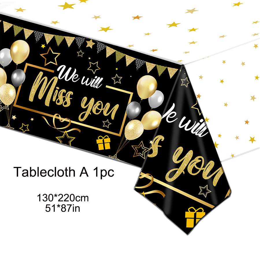 Bannière « Nous vous manqueron - Party Banner Gold avis et prix