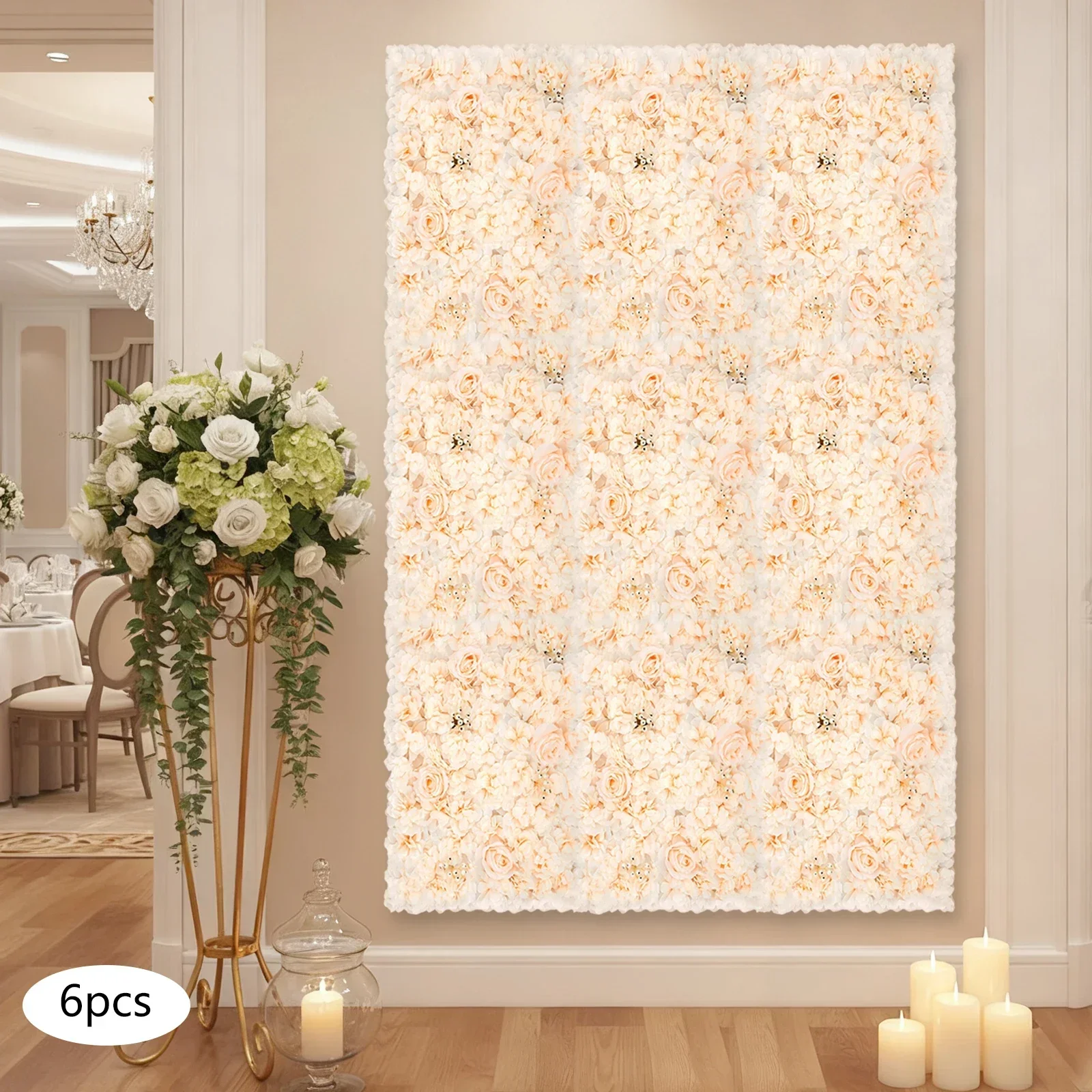 6 panneaux muraux de fleurs ar - Flower Wall Panel avis et prix