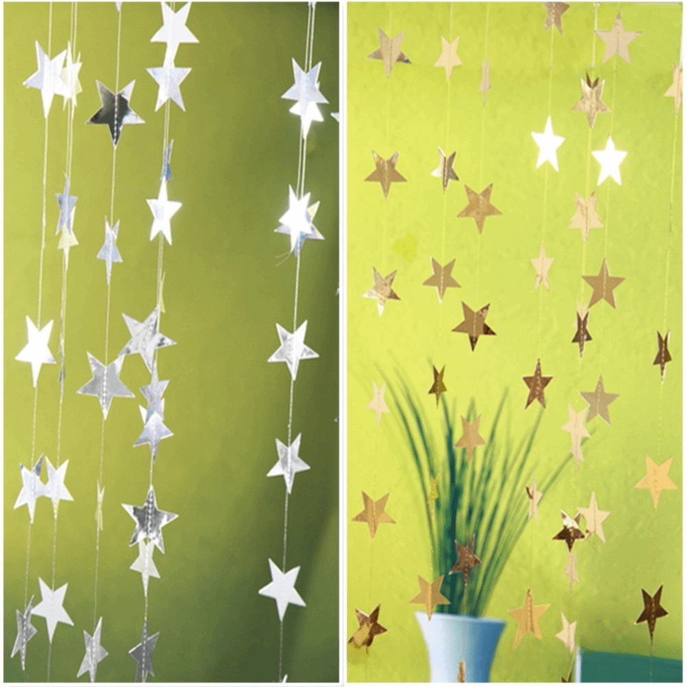 Guirlande d'étoiles métallique - Party Banner Gold avis et prix