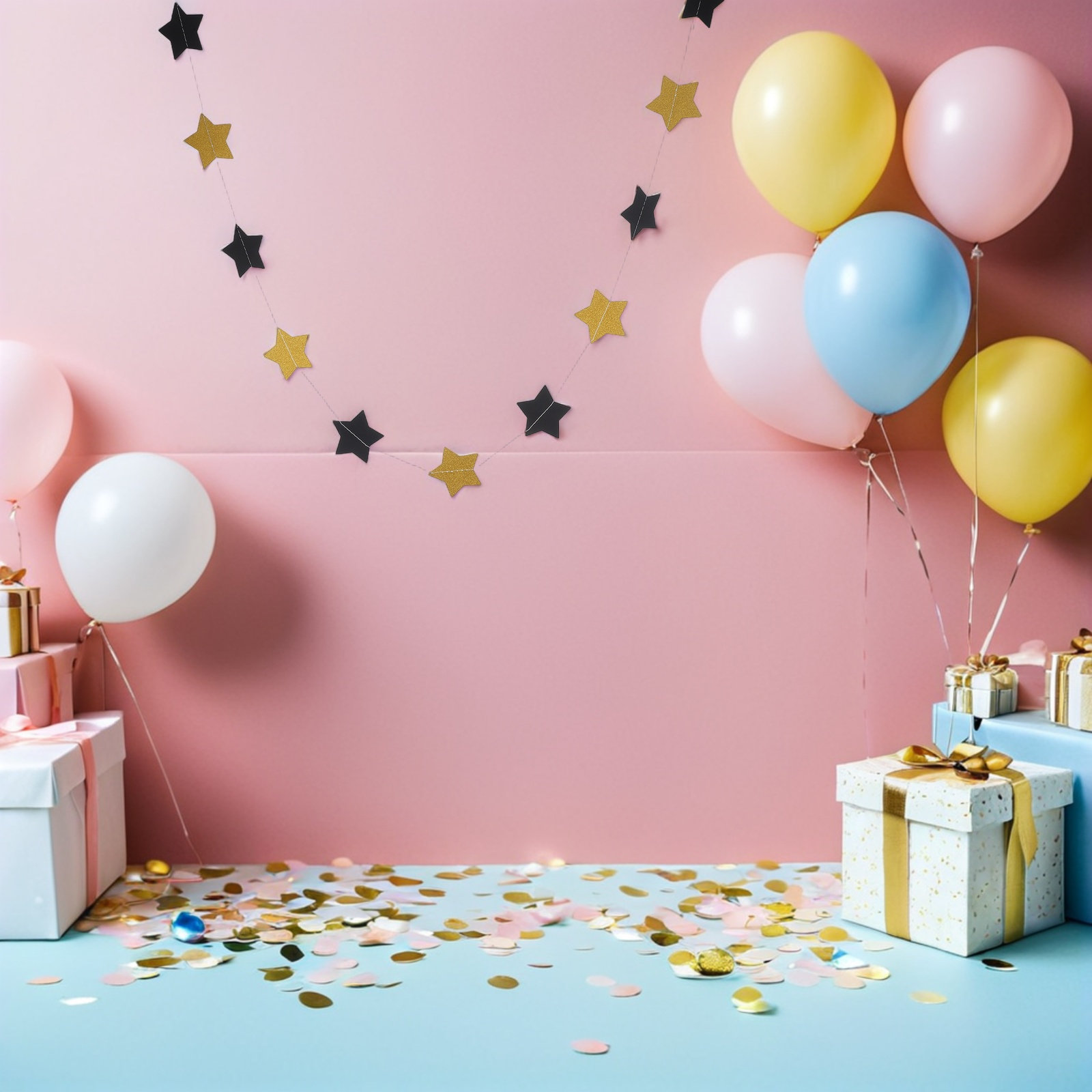 Lot de 2 guirlandes étoiles do - Party Banner Gold avis et prix