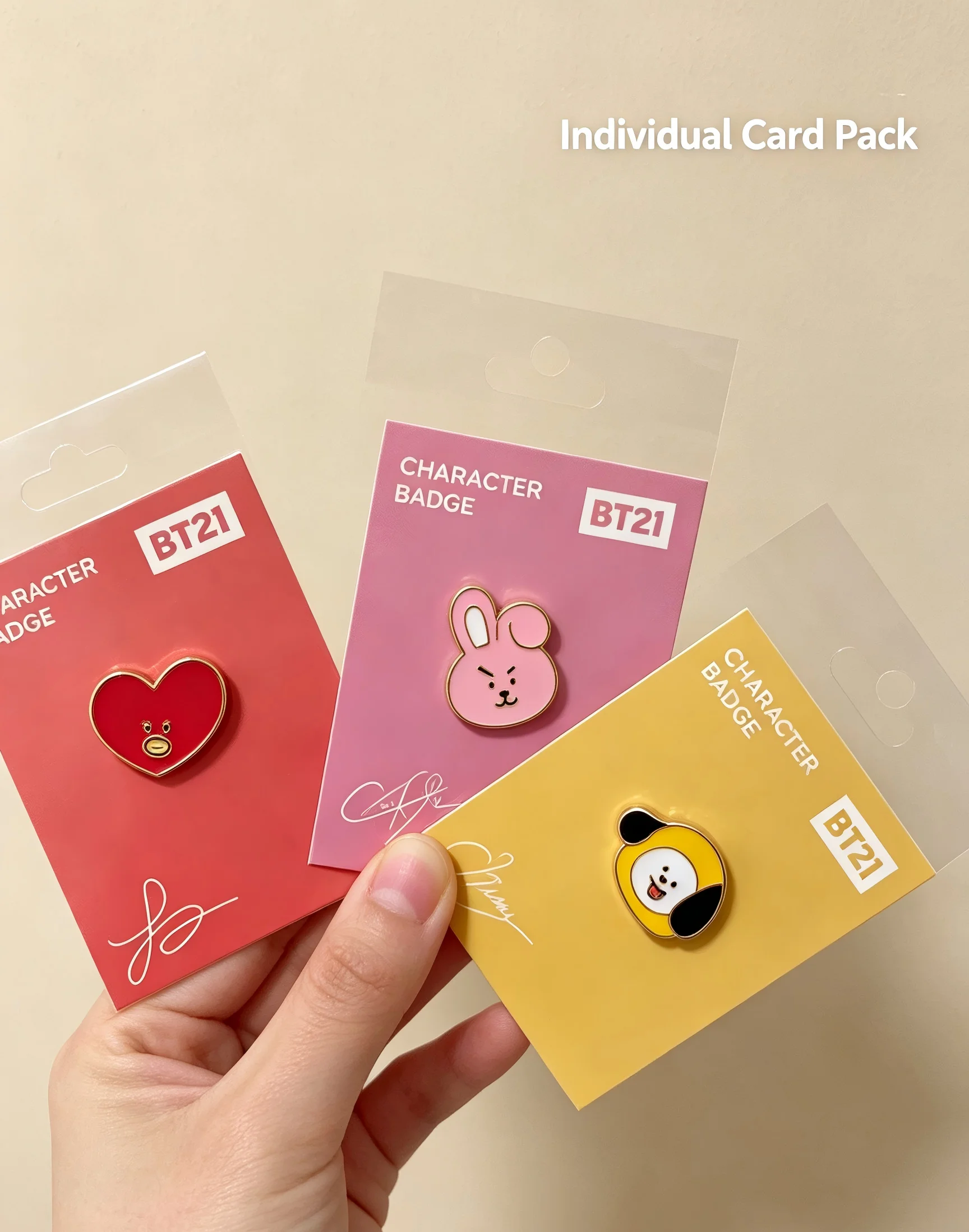 Broches métalliques BT21, badg - Event Support avis et prix