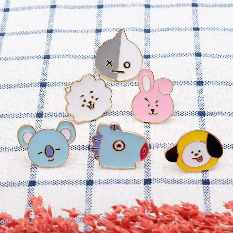 Broches métalliques BT21, badg - Event Support avis et prix